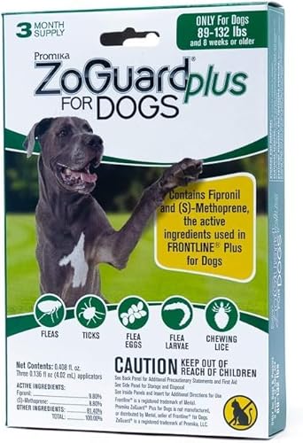 ZoGuard Plus for Dogs (40.4-59.9 kg) 6-Monats-Vorrat, 2 Stück von ZoGuard