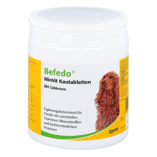 Zoetis - Befedo Minvit Kautabletten für Hunde 180 Tabletten, 1er Pack (1 x 0.62 kilograms) von Zoetis - Befedo