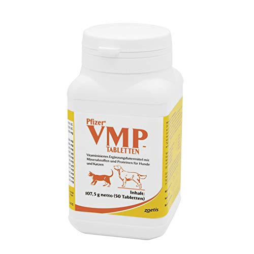 Zoetis - VMP Ergänzungsfuttermittel für Hunde und Katzen 50 Tabletten, 1er Pack (1 x 0.14 kilograms) von Zoetis - VMP