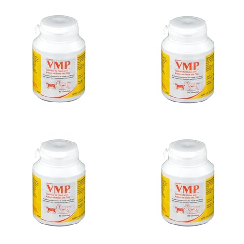 Zoetis VMP Tabletten | 4er Pack | 4 x 50 Tabletten | Für Hunde und Katzen | Ergänzungsfuttermittel mit Proteinen und Mineralstoffen | Für säugende und tragende Muttertiere von Zoetis