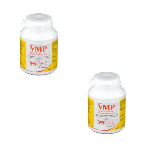 Zoetis VMP Tabletten | Doppelpack | 2 x 50 Tabletten | Für Hunde und Katzen | Ergänzungsfuttermittel mit Proteinen und Mineralstoffen | Für säugende und tragende Muttertiere von Zoetis