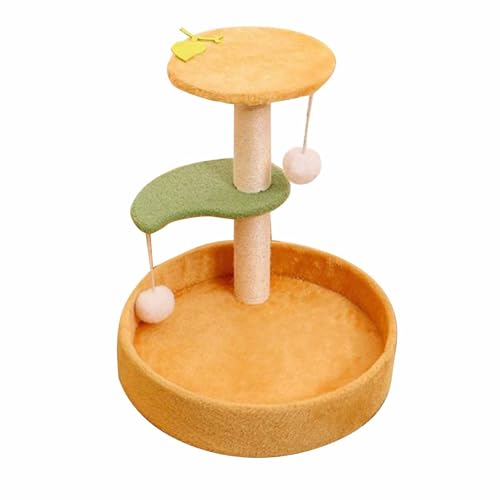 Cat Tree, Sisal Scratching Post, Cat Climbing Stand, Interactive Multifunctional Cat Climbing Frame Comfortable Cat Tower Bed for Indoors Outdoors von Zoeyilan