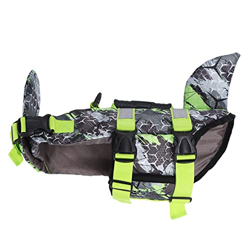 Hundeschwimmweste, Hundeschwimmweste, Schwimmweste für Hunde, verstellbare schützende Schwimmweste mit ergonomischem Griff für kleine, mittelgroße und große Hunde, Schwimmen, (L) von Zoeyilan