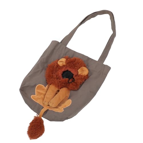 Kleine Welpen-Hundetasche, Katzentasche, atmungsaktive tragbare Haustier-Schultertasche aus Segeltuch für Katzen, Kätzchen, Kaninchen, kleine Hunde, Einkaufen, Reisen (L 23,6 x 13 x 2,8 Zoll) von Zoeyilan