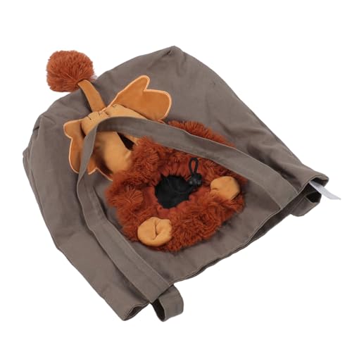 Kleine Welpen-Hundetasche, Katzentasche, atmungsaktive tragbare Haustier-Schultertasche aus Segeltuch für Katzen, Kätzchen, Kaninchen, kleine Hunde, Einkaufen, Reisen (S 18,5 x 10,2 x 2,6 Zoll) von Zoeyilan