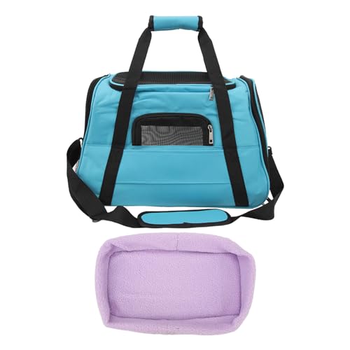 Pet Carrier, Portable Foldable Handheld Pet Bag, Pet Travel Package, Breathable Pet Travel Carrier Bag with Cushion for Outdoor Walking Camping (Light Blue) von Zoeyilan