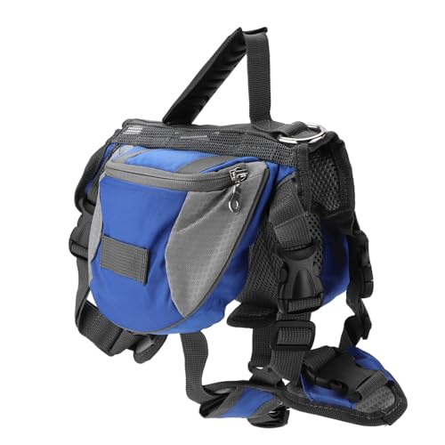 Zoeyilan Hunde-Satteltasche, Hunderucksack, Jagdhund-Satteltaschen, reflektierender Hunde-Wanderrucksack mit 2 geräumigen Seitentaschen für Wandern, Camping, Weste, Hunderucksack, Reisen (M) von Zoeyilan