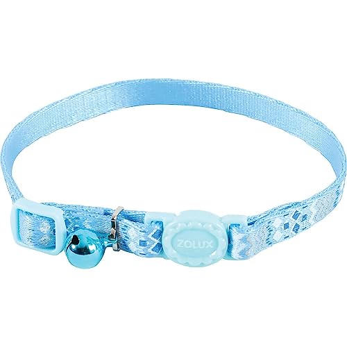 Zolux 520025BLE Katzenhalsband, Nylon, verstellbar, Blau von Zolux