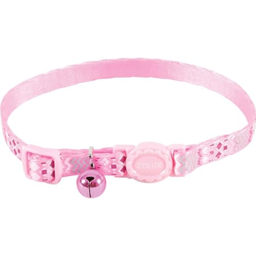 Zolux 520025ROS Katzenhalsband, Nylon, verstellbar, Rosa von Zolux