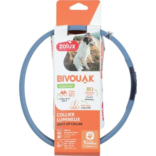 Zolux Bivouak LED-Hundehalsband, blau, 60 cm, 30 cm, Marke: Zolux - EAN: 3336024667903 Zolux Bivouak LED-Hundehalsband, blau, 60 cm, 30 cm, Marke: Zolux - EAN: 3336024667903 von Zolux