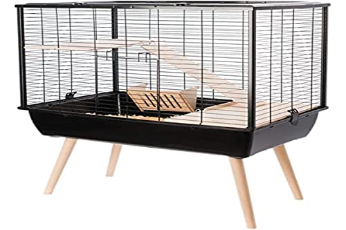 Zolux Cage Neo Muki große Nagetiere, L 77,5 x T 47,5 x H 87,5 cm, Schwarz, 1 Unité (Lot de 1) von Zolux