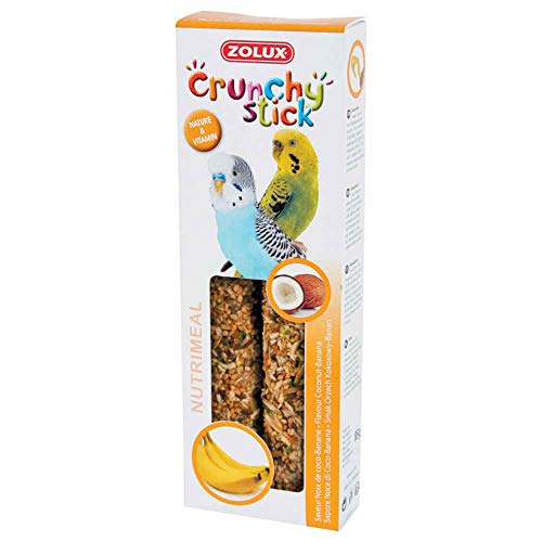 Zolux Crunchy Stick Leckerli für Wellensittich, Kokosnuss/Banane, 85 g, 1 Stück (1 Stück) von Zolux