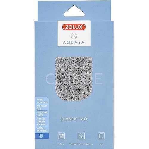 Zolux - Filter für Pumpe Classic 160, Filter CL 160 E Schaumstoff Anti-Nitrat x 4 von Zolux