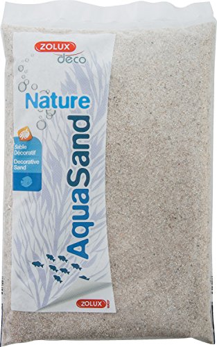 Zolux Kies Natur für Aquarium Quartz Ende 0,3 – 1,2 mm granulométie – 1 kg von Zolux