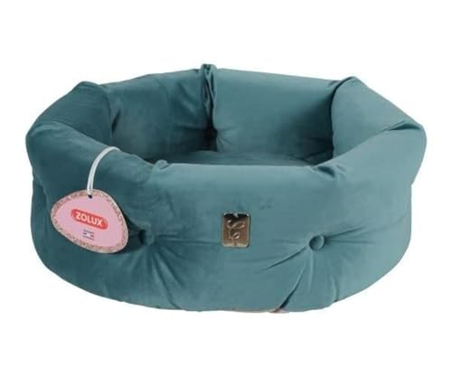 Zolux - Korb Chesterfield Chambord Pfauengrün Ø 41 cm für Katzen von Zolux