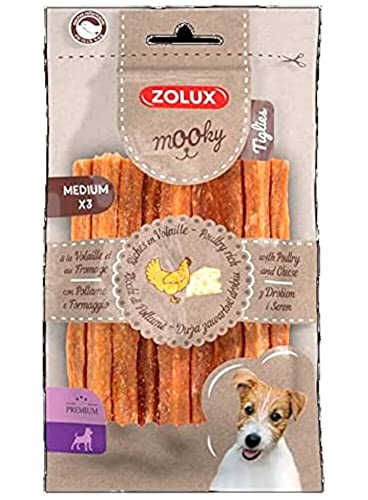 Zolux Mooky Premium Tiglies Geflügel und Käse, M x 3 von Zolux