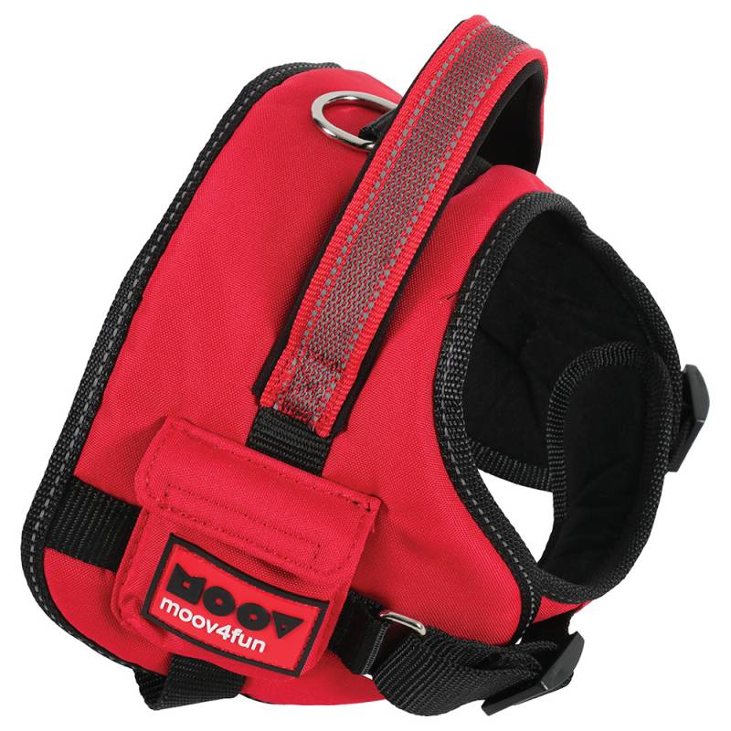 Zolux Moov Comfort Verstellbares Hundegeschirr, rot - Größe S: 50 - 66 cm Brustumfang von Zolux