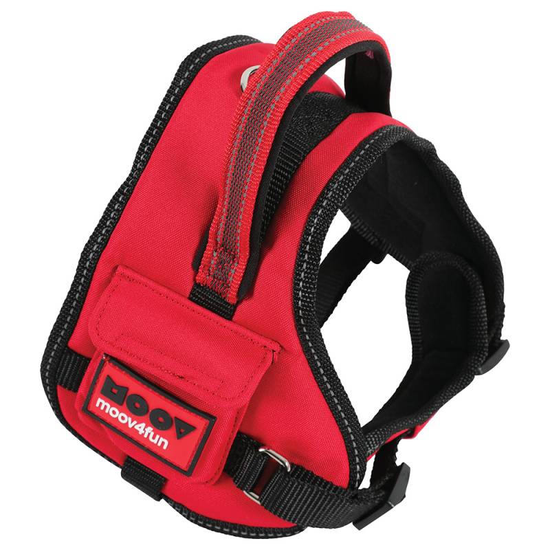 Zolux Moov Comfort Verstellbares Hundegeschirr, rot - Größe XXL: 81 - 110 cm Brustumfang von Zolux