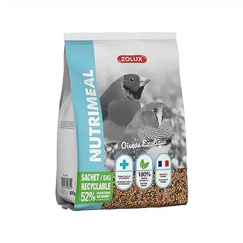 Zolux NutriMeal Mischfutter für exotische Vögel, 800 g von Zolux