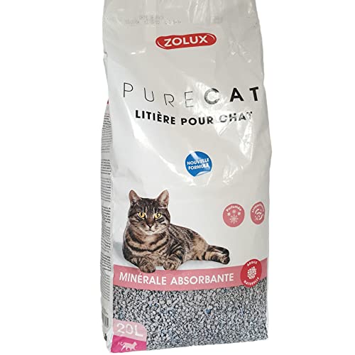 Zolux - Pure Cat Mineral Katzenstreu, saugfähig, mit Duft, 20 Liter von Zolux