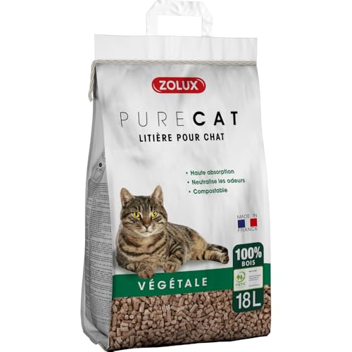 Zolux Purecat Katzenstreu, Holzpellets, 18 Liter von Zolux