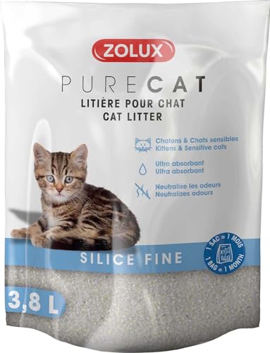 Zolux Purecat Kieselsteinstreu, fein, 3,8 l von Zolux