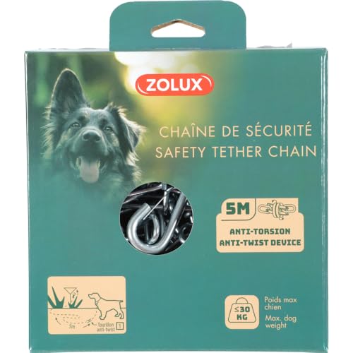 Zolux Sicherheitskette aus Stahl, 5 m, verdrehsichere Glieder, für Hunde, Gewicht max. 30 kg Zolux Sicherheitskette aus Stahl, 5 m, verdrehsichere Glieder, für Hunde, Gewicht max. 30 kg von Zolux