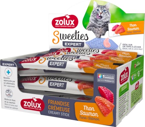 zolux - Leckerli Stick Thunfischcreme, Lachs, 14 g für Katzen von Zolux