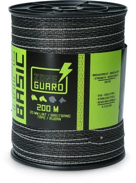 ZoneGuard Zubehör für die Gesundheitspflege, 20 mm, Schwarz, 200 m von ZoneGuard