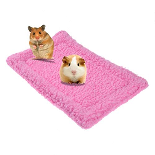 Zonfer 1pc Kleintier-Decke-Matte, Hamster Kaninchen-Katzen-kätzchen Lamm Wollauflage, Tierzubehör (30x20cm) von Zonfer