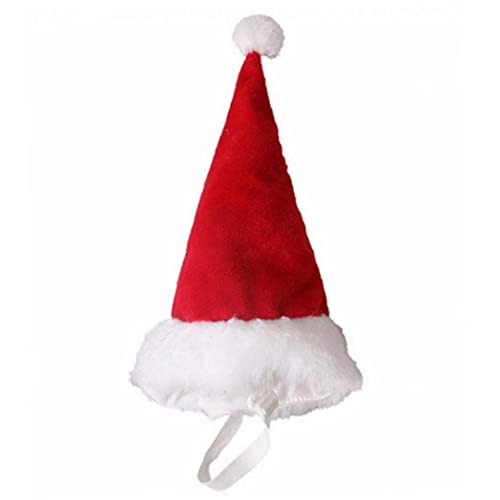 Zonster Roter Hund Santa Hat Haustier Weihnachtskopfbekleidung Hund Kostüme Haustier Santa Hat Weihnachtshundschal Für Große Mittlere Hunde von Zonster