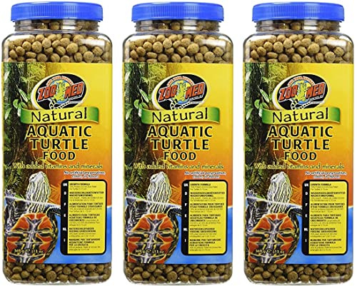 Zoo Med (3 Pack) Natural Aquatic Turtle Food Pellets with Vitamin Minerals 13 oz von Zoo Med