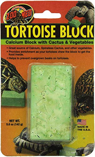 Zoo Med Banquet Tortoise Block Food and Calcium Supplement 5 ounces - 4 Pack von Zoo Med