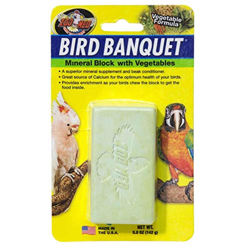 Zoo Med Bird Banquet, Futterblock für Vögel, Gemüse-Mix, klein, 1x 28 g von Zoo Med