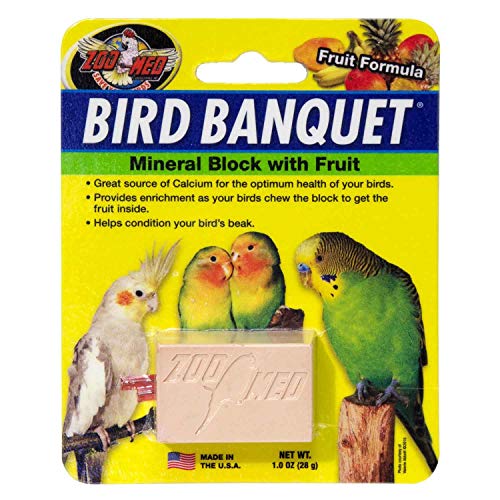 Zoo Med Bird Banquet, Vogelfutter Futterblock, Früchte-Mix, klein 1 x 28 g von Zoo Med