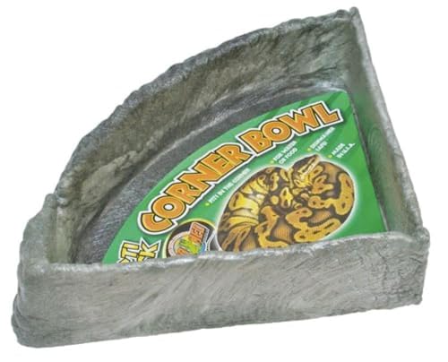 Zoo Med KB-50E Repti Rock Corner Bowl, XLG Eck-Wassernapf für Reptilien von Zoo Med