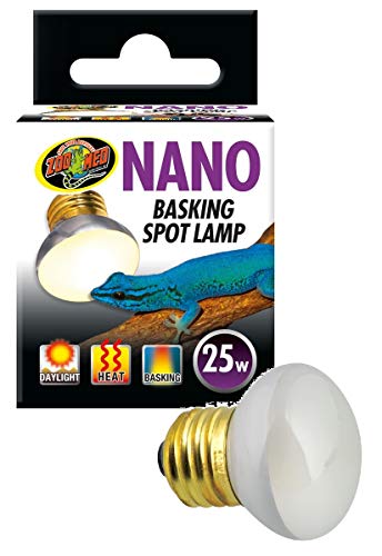 Zoo Med 25 W Nano Tageswärmelampe, Weißglühend, 250 Lumen, 1 Stück von Zoo Med