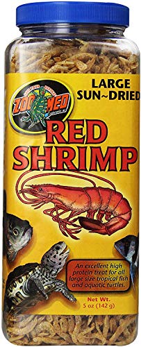 Zoo Med Large Sun-Dried Red Shrimp Tropical Fish Aquatic Turtles 5 oz - 4 Pack von Zoo Med