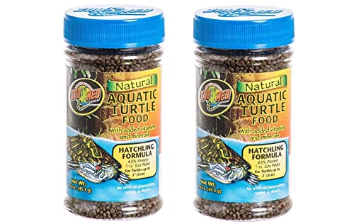 Zoo Med (2 Pack) Natural Aquatic Turtle Hatchling Food Vitamin Mineral 1.6 oz von Zoo Med