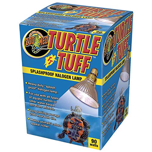 Zoo Med OH-90E Turtle Tuff Halogen Lampe, 90 W spritzwassergeschützt, geeignet für Wasserschildkröten-Aquarien von Zoo Med