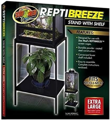 Zoo Med Repribreeze Stand XL Reptibreeze Beistelltisch aus langlebigem Metall mit Ablage, 65 x 62 x 71 cm von Zoo Med