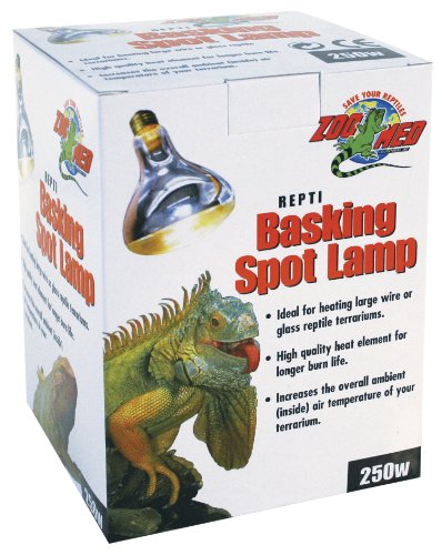 Zoo Med SL-250E Repti Basking Spot Strahler, 250 Watt, für Wärme und Licht im Terrarium von Zoo Med