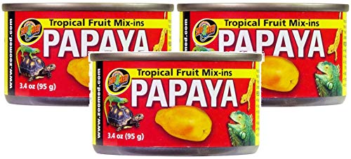 Zoo Med Tropical Fruit Mix-ins Papaya Reptile Food, 3.4-Ounce - 3 Pack von Zoo Med