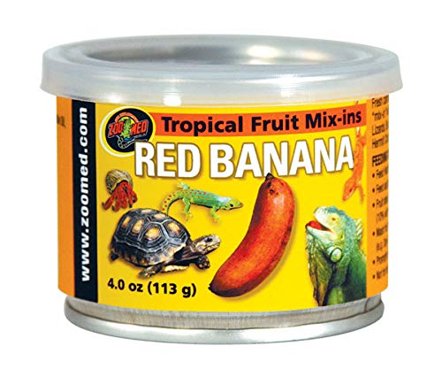 Zoo Med Tropical Fruit Mix-ins Red Banana Reptile Food, 3.4-Ounce - 4 Pack von Zoo Med