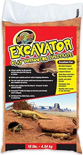 Zoo Med XR-10E Excavator Clay Burrowing Substrate, 4.5 kg, Bodensubstrat für grabende Reptilien von Zoo Med