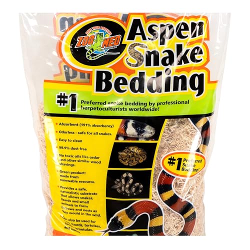 Zoo Med - Aspen Snake Reptilienstreu, natürliche Pappel-Reptilienstreu, super saugfähig, ungiftig, geruchlos, 8.8 L von Zoo Med