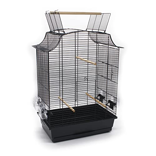 Vogelkäfig Greta Cabrio 65x44x28cm Wellensittich Kanarien Käfig Vogelhaus Voliere NEU von ZooPaul