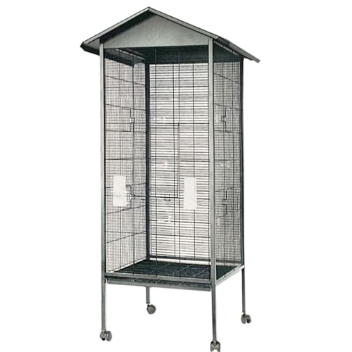 XXL Vogelkäfig Voliere 165x78x74,5cm Vogelhaus Kanarien Wellensittich Papageien von ZooPaul