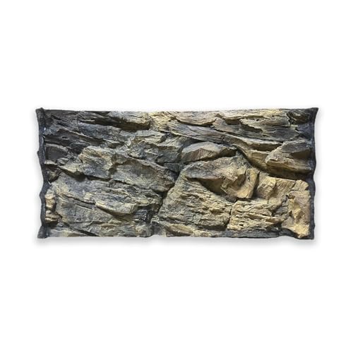 ZooPaul 3D Aquarium Rückwand Struktur Stein 80x40 cm Aquarienhintergrund Hintergrund Terrarium Dekoration von ZooPaul