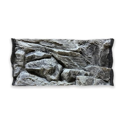 ZooPaul 3D Aquarium Strukturwand grau 60x30 cm von ZooPaul